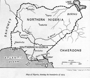 map of nigeria